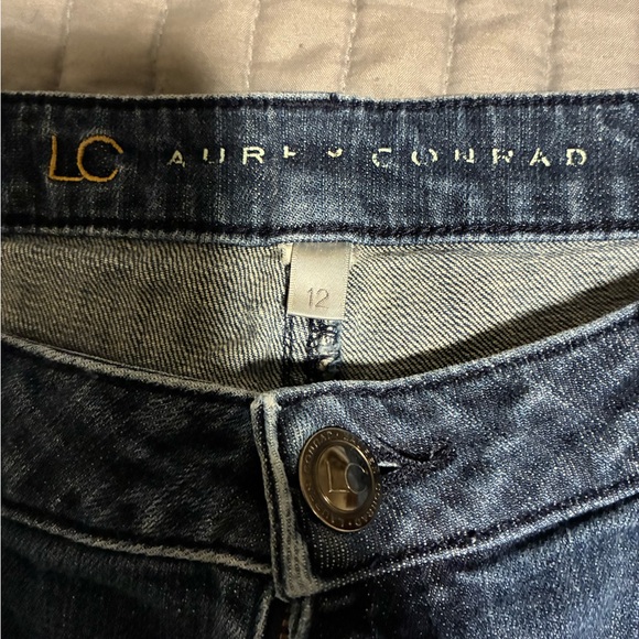 LC Lauren Conrad Women's Straight Leg Blue Jeans - Picture 2 of 6